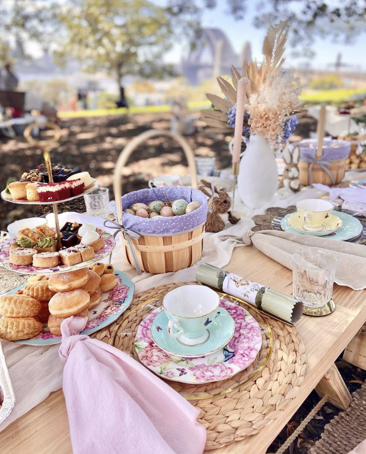 Boho Chic Picnics setup