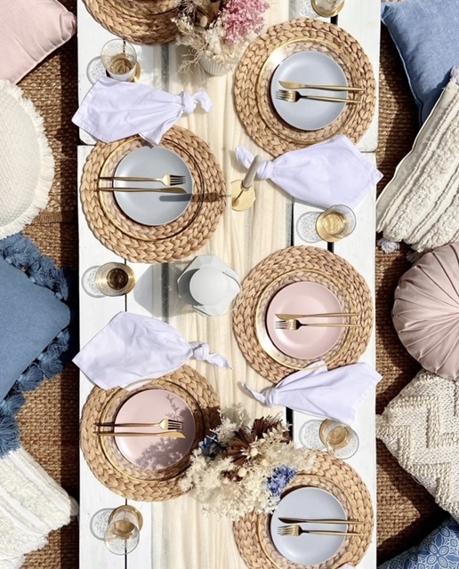 Boho Chic Picnics setup