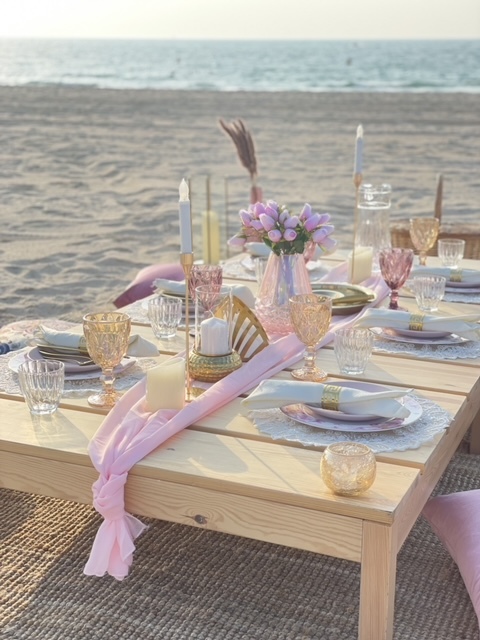 Boho Chic Picnics setup